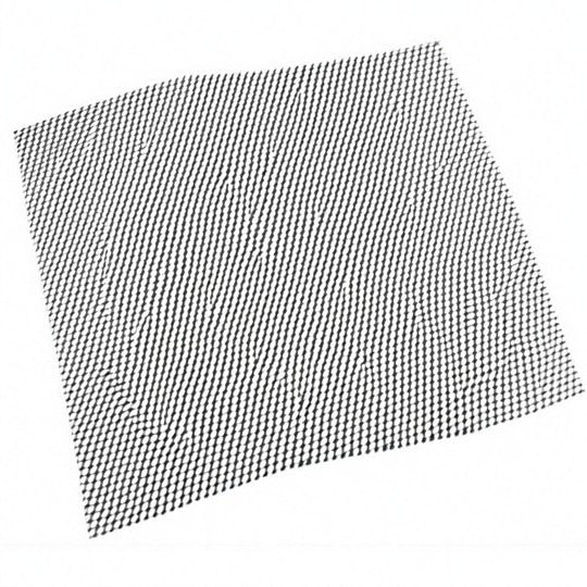 Belro non-stick BBQ grill mesh mat laid on a grill, perfect for grilling vegetables and meats without sticking or mess.