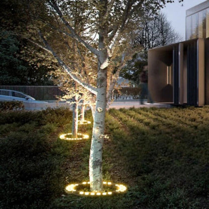 Belro LED Tree Spotlight illuminating a garden tree with bright, energy-efficient outdoor lighting in a home and garden setting.