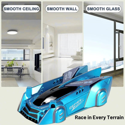 Belro wall climbing car toy for kids, colorful plastic racing vehicle designed for indoor climbing play and active fun.