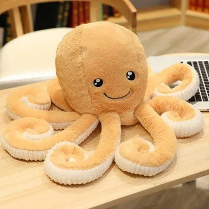 Belro giant octopus plush stuffed animal with multiple tentacles, soft fabric, and detailed octopus design for children and collectors.
