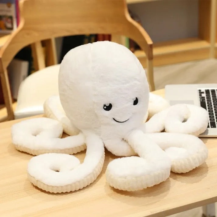 Belro giant octopus plush stuffed animal with multiple tentacles, soft and cuddly toy for children, in a vibrant design.
