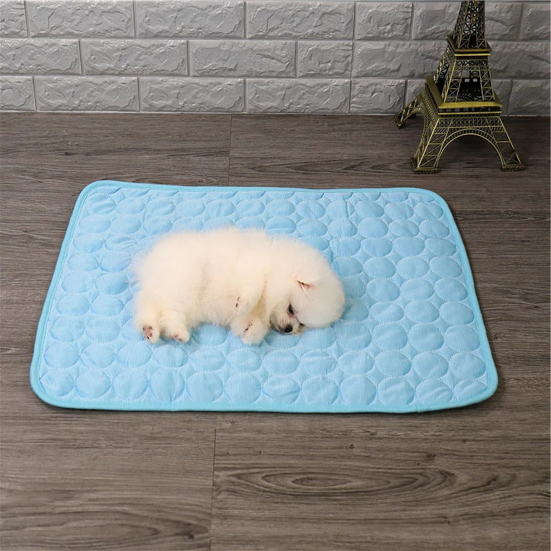 Belro cooling pet pad with soft fabric surface, designed to keep cats and dogs comfortable and cool.