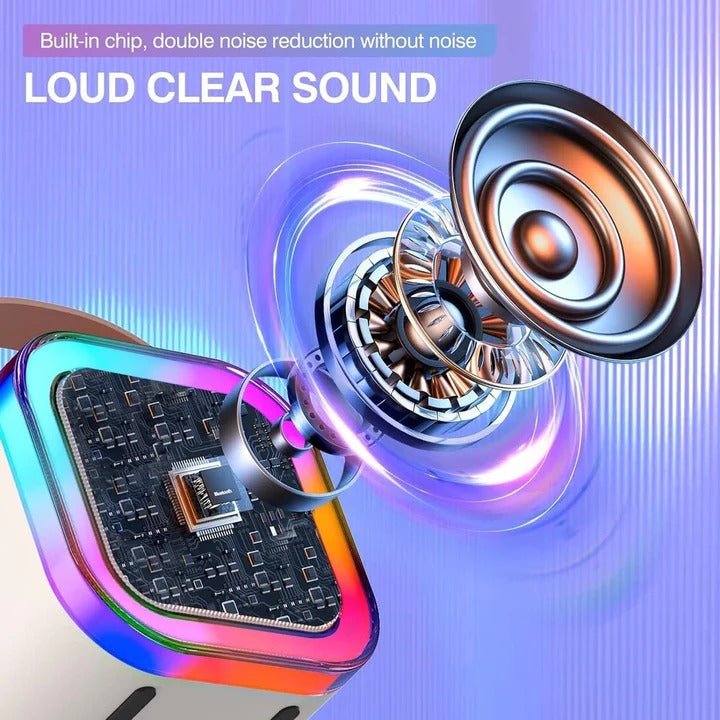 Belro Kids Karaoke Machine toy with colorful microphone and speaker, perfect for children's singing and entertainment.