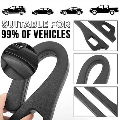 Belro Auto Gap Safety Fillers installed in car interior to prevent objects from falling between seats and dashboard.
