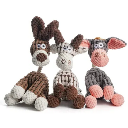 Belro plush dog toy designed for aggressive chewers, soft durable pet toy for dogs to play and chew safely.