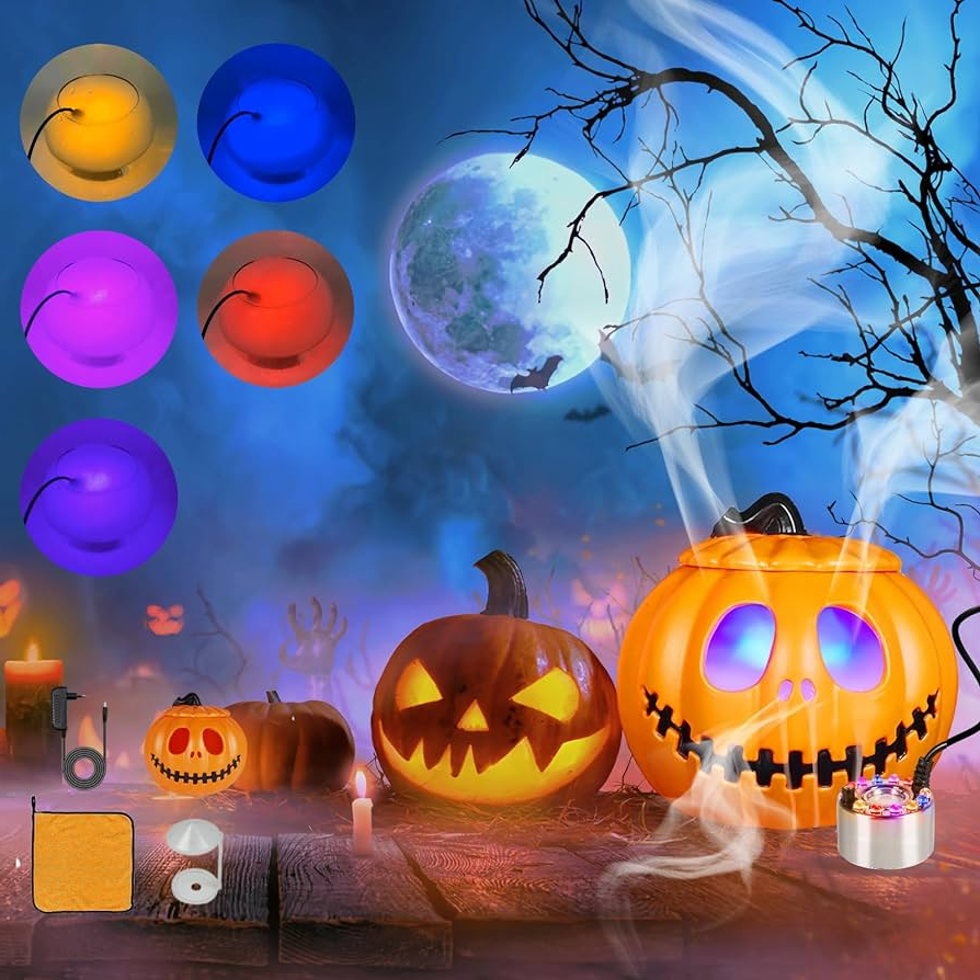 Belro LED Light Fogger Water for outdoor home and garden use, featuring colorful LED lighting and misting functions.