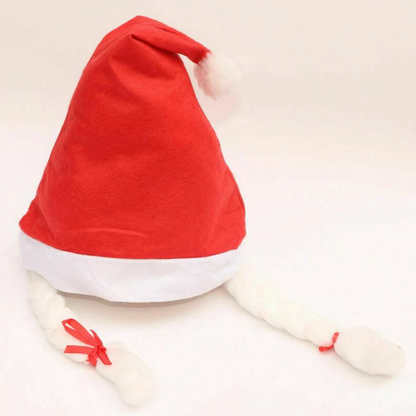 Belro Santa Claus LED light hat for men with Christmas-themed design, perfect for holiday festivities and festive wear.