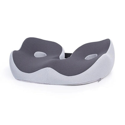 Belro adjustable memory foam sit bone relief seat cushion for back support, designed for comfort and pressure relief.