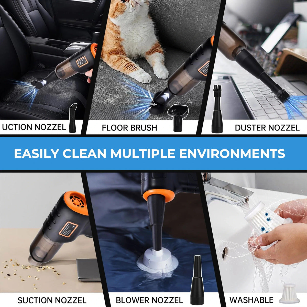 Belro cordless car vacuum cleaner with compact design and handheld operation, ideal for quick interior cleaning.