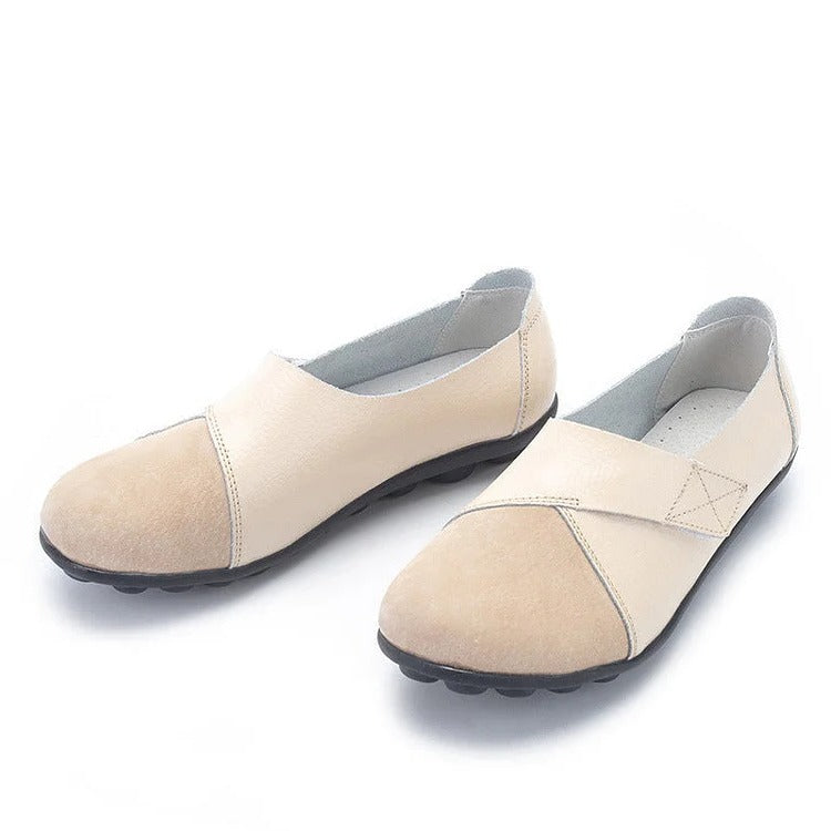 Genuine leather Belro loafers, premium comfy footwear, stylish slip-on shoes with a smooth finish and classic design.