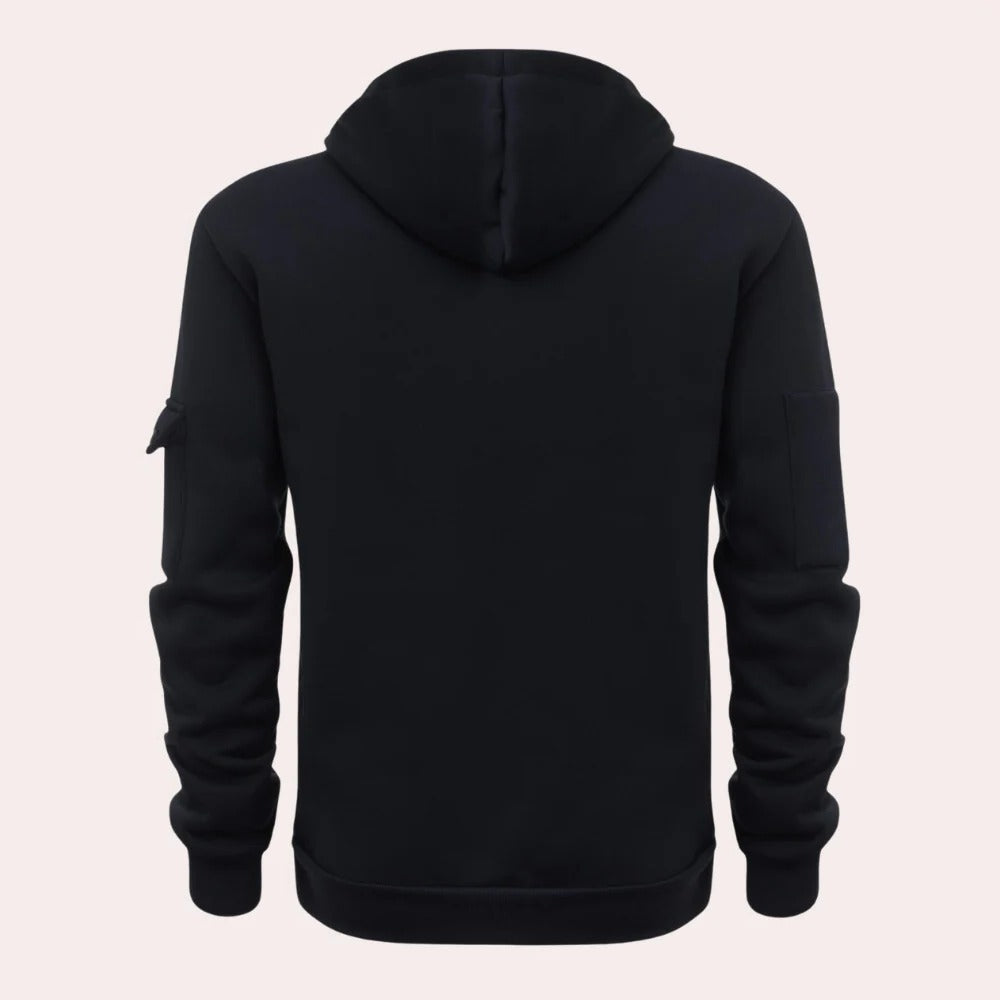 Men's Belro hoodie featuring a stylish, comfortable design, with a focus on soft fabric and modern activewear style.