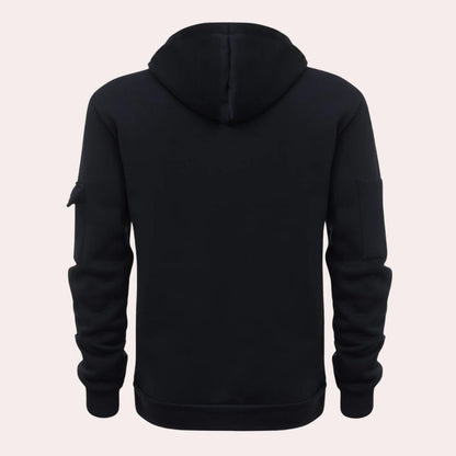 Men's Belro hoodie featuring a stylish, comfortable design, with a focus on soft fabric and modern activewear style.