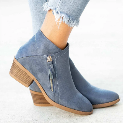 Belro women's orthopaedic leather boots showcasing sturdy design and comfortable fit for supportive footwear.