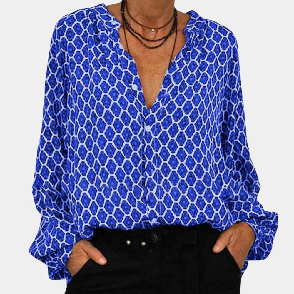 Comfortable Ladies Blouse by Belro, showcasing a stylish, lightweight top with a relaxed fit and elegant design in soft fabric.