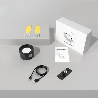 Belro touch-activated mood light in a sleek design, illuminated in a calming glow, perfect for ambient lighting in a bedroom or lounge.