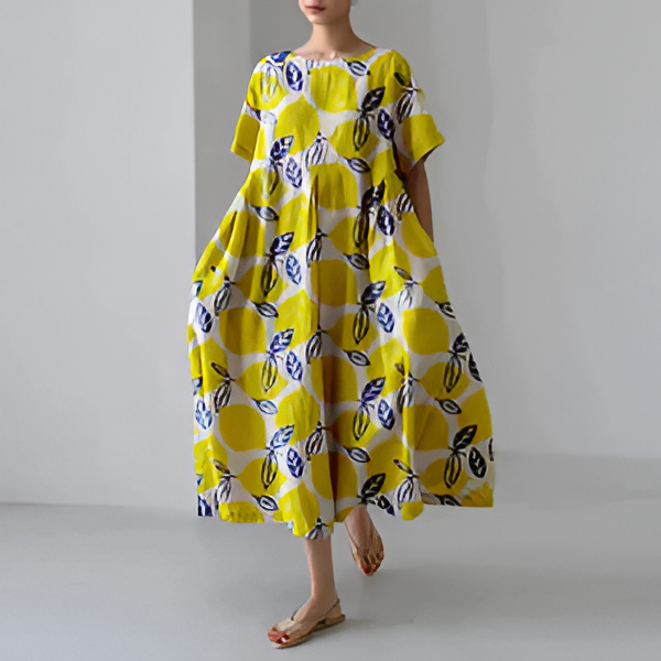 Belro casual floral print dress, elegant and comfortable, featuring a stylish design perfect for everyday wear.
