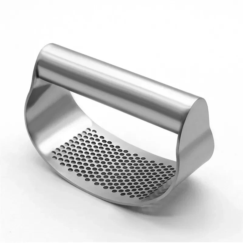 Belro garlic press rocker set for kitchen and dining, stainless steel design for easy mincing of garlic cloves.