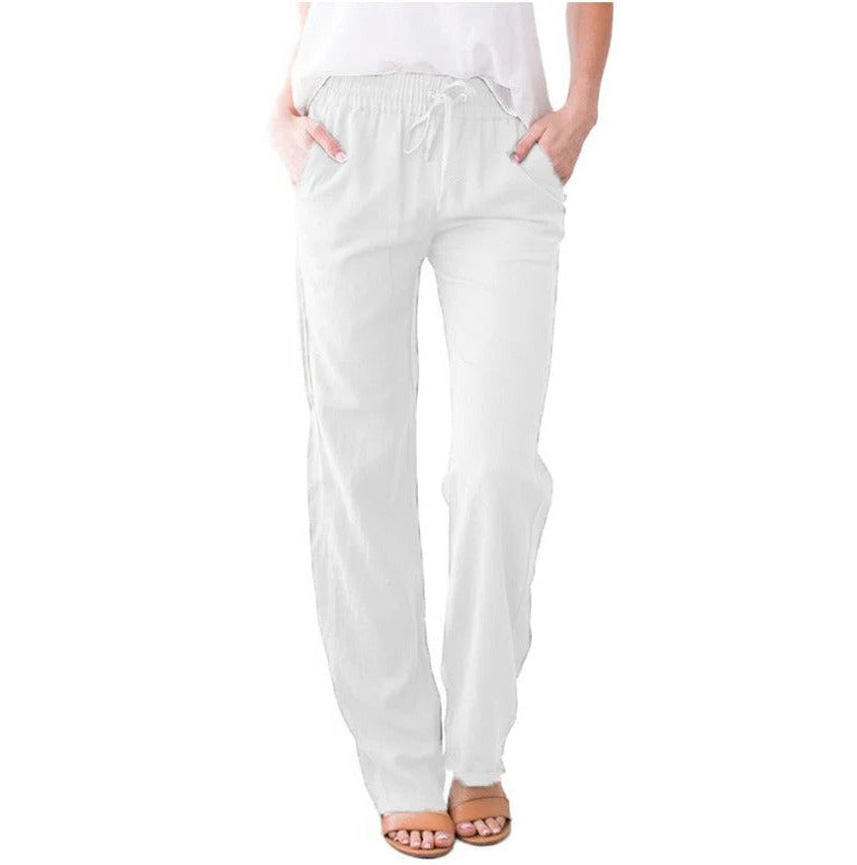 Belro summer trousers, lightweight casual pants in a relaxed fit, shown in a neutral color suitable for warm weather.