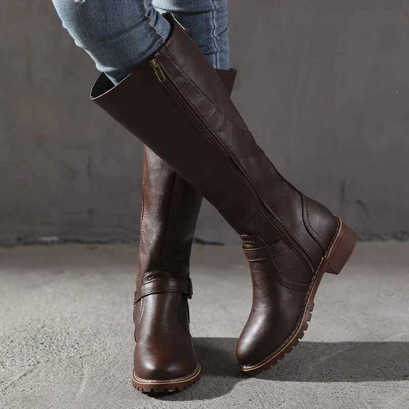Belro elegant leather women's boots with stylish design, suitable for casual and formal occasions, footwear trend.