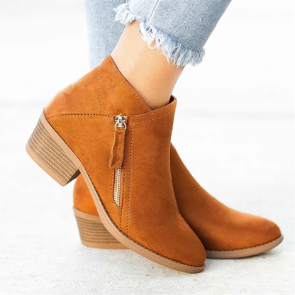 Belro orthopaedic leather women's boots with supportive design and sturdy soles, suitable for comfort and everyday wear.
