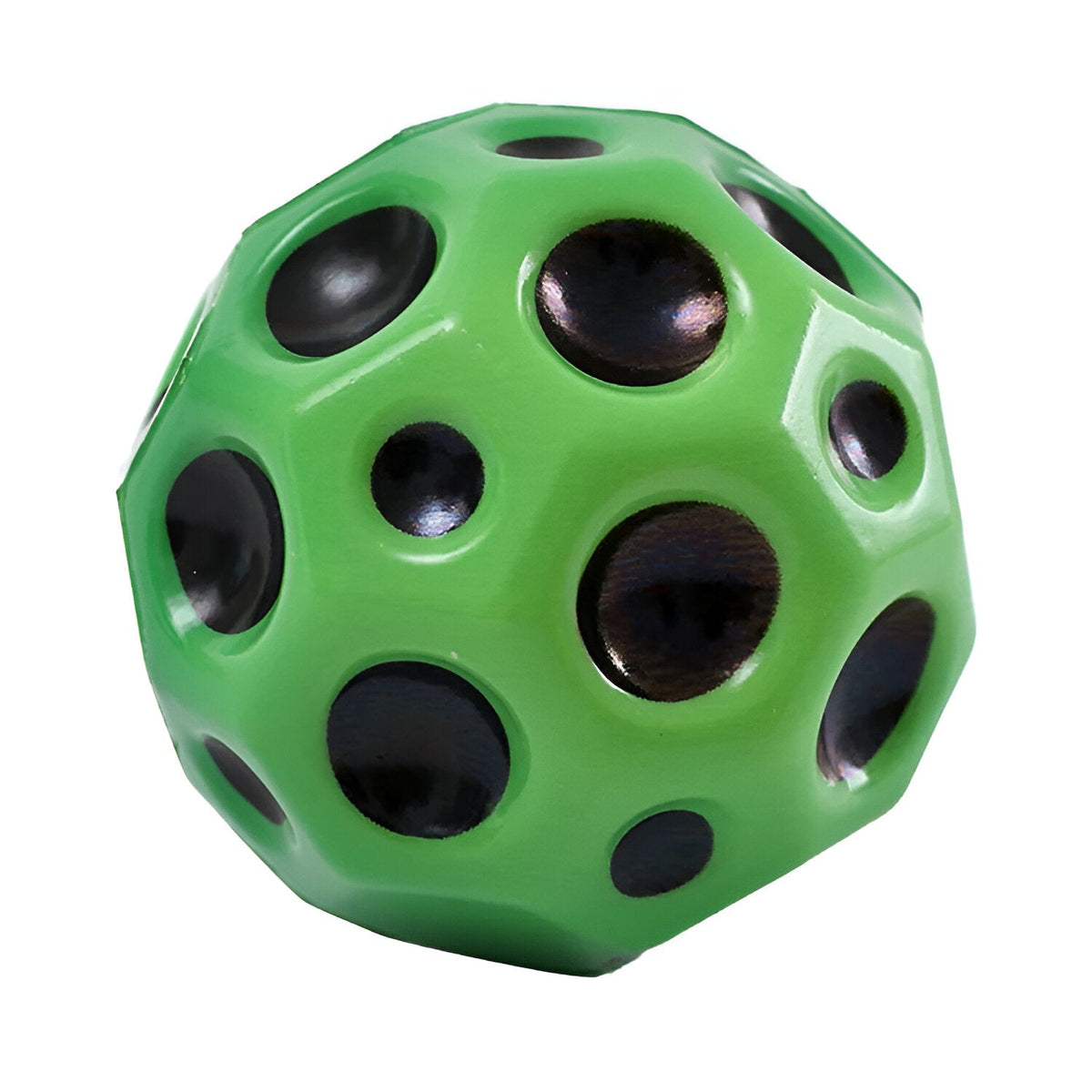 Belro Stress Relief Bouncy Ball, colorful rubber toy for anxiety relief and sensory play, suitable for children and adults.