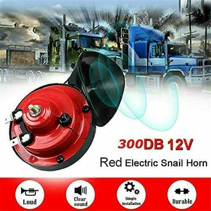 Belro train horn for trucks, electronic audio device with large horn and mounting hardware visible, designed for vehicle warning.