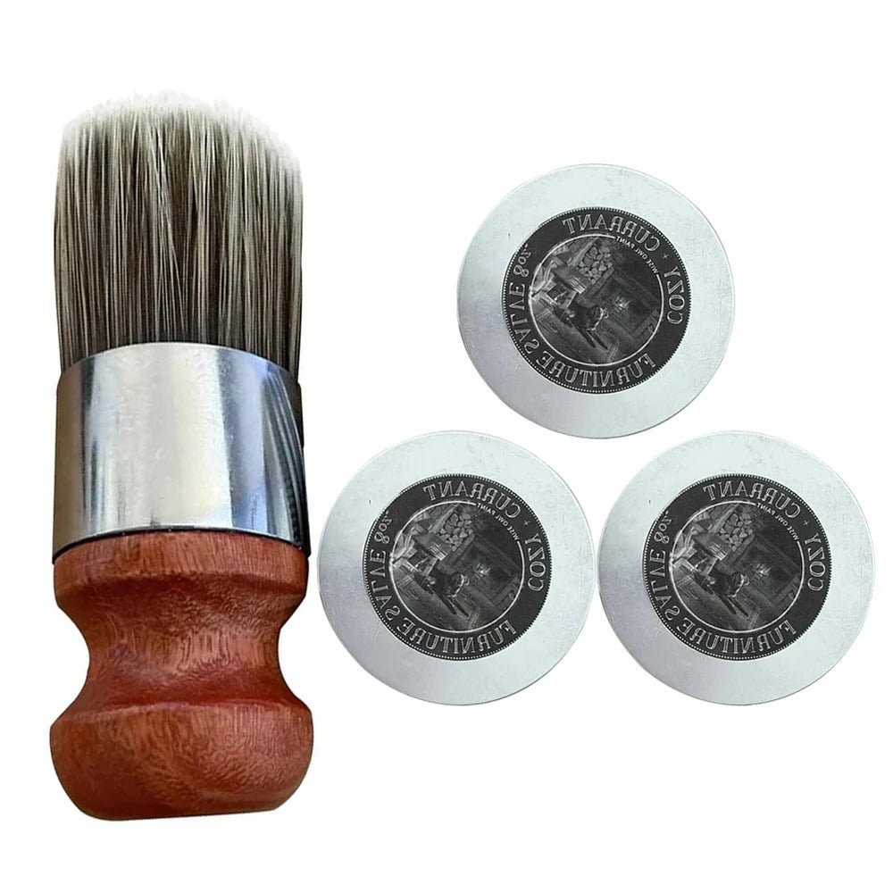 Belro Revive & Shine Leather Salve applying to a pair of footwear for restoring and polishing leather shoes.