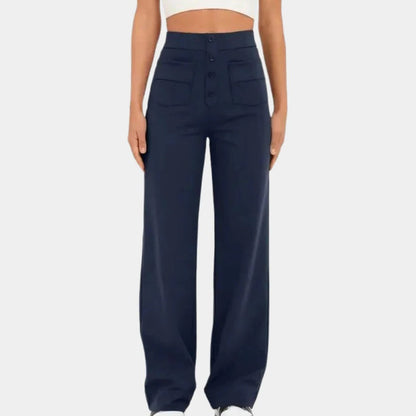 Belro casual high waisted women's trousers, stylish and comfortable clothing, shown in a natural pose.