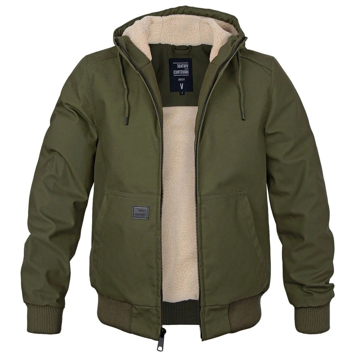 Men's Belro warm winter coat with a quilted design, featuring a high collar and front zipper for cold-weather protection.