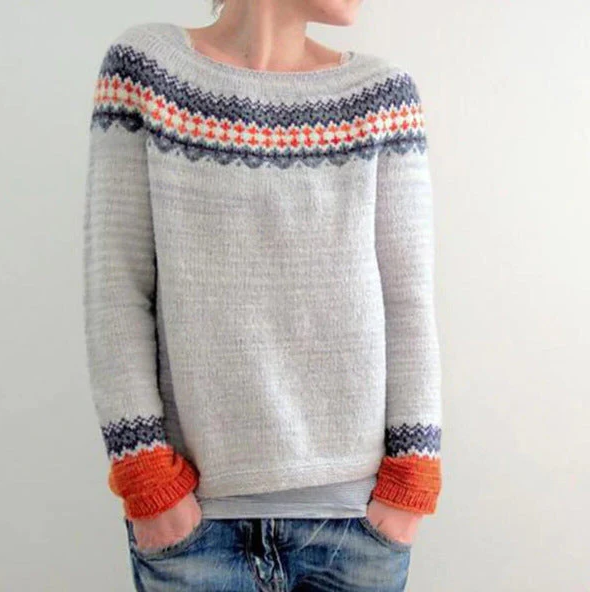 Women’s retro sweater by Belro, cozy knit sweater with vintage-inspired design, in classic colors, perfect for casual wear.