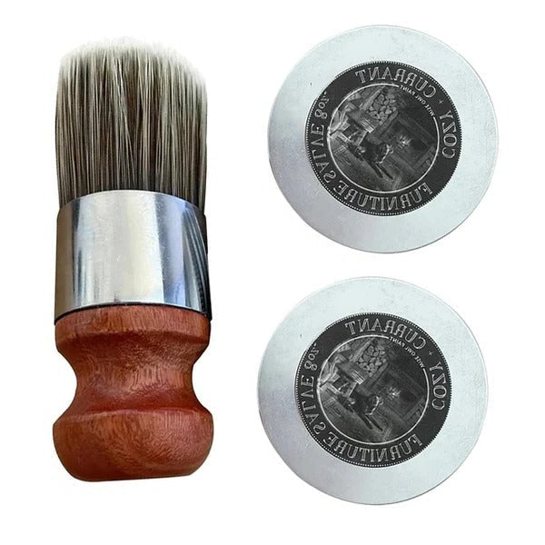 Belro Revive & Shine Leather Salve applied to footwear, highlighting a smooth, polished leather shoe surface.