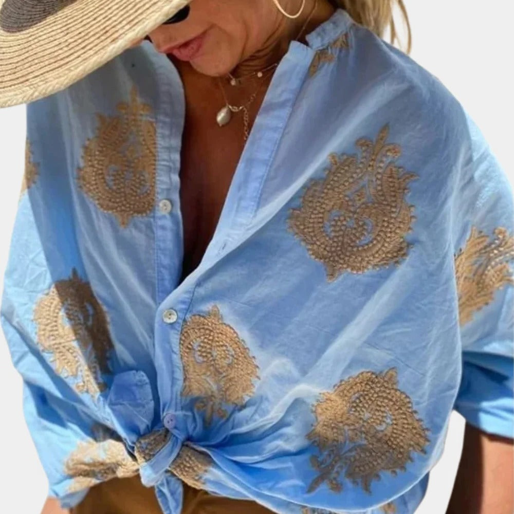 Belro women's blouse featuring a stylish design, long sleeves, and a comfortable fit, perfect for casual or formal wear.