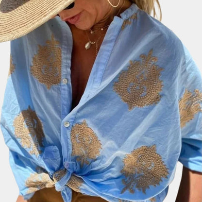 Belro women's blouse featuring a stylish design, long sleeves, and a comfortable fit, perfect for casual or formal wear.