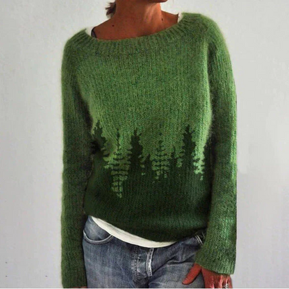 Women's retro sweater by Belro featuring a cozy, vintage-inspired design in soft knit fabric, perfect for casual wear.