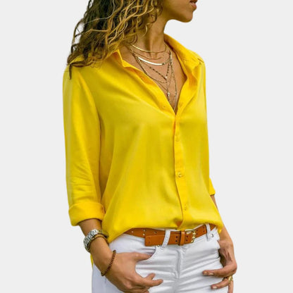 Belro comfortable women's shirt, casual clothing for women, soft fabric, long sleeves, and relaxed fit.