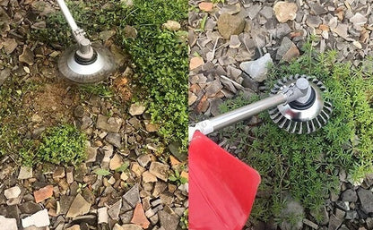 Heavy-duty wire weeding wheel from Belro, designed for men’s clothing, with sturdy metal wires and ergonomic handle.