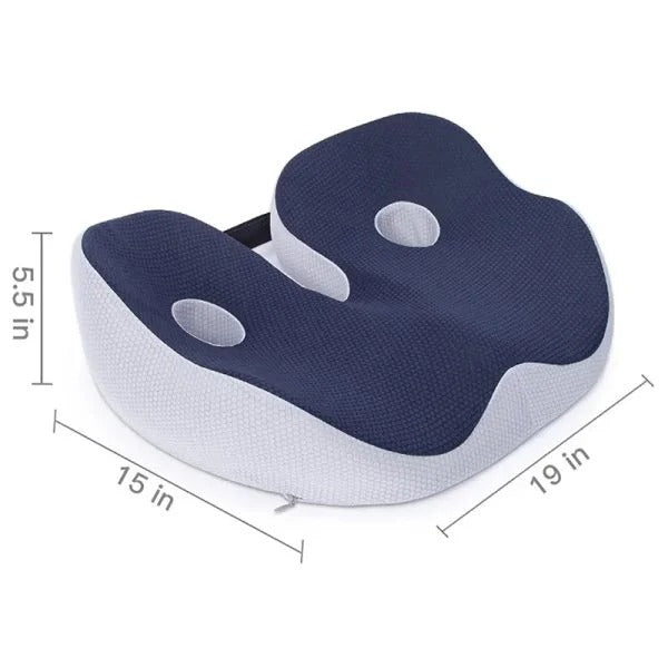 Belro adjustable memory foam sit bone relief seat cushion for back support and comfort in health and beauty support products