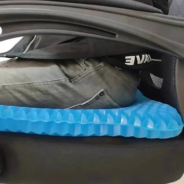 Belro orthopedic gel seat cushion providing pressure relief for tailbone pain and lower back support in office chairs and wheelchairs.