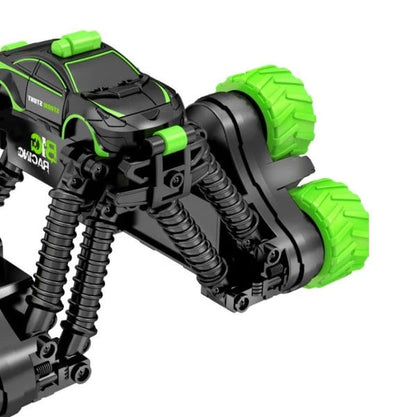 Kids Belro high-speed 360° rotating RC car toy, remote-controlled automotive vehicle with colorful design and sturdy build.
