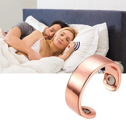 Belro anti-snore ring in red designed to reduce snoring and improve airflow for better sleep and rest quality