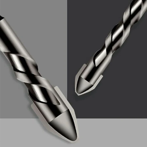 Belro eccentric drill set with high hardness, featuring multiple drill bits arranged in a plastic case for tools and hardware projects.