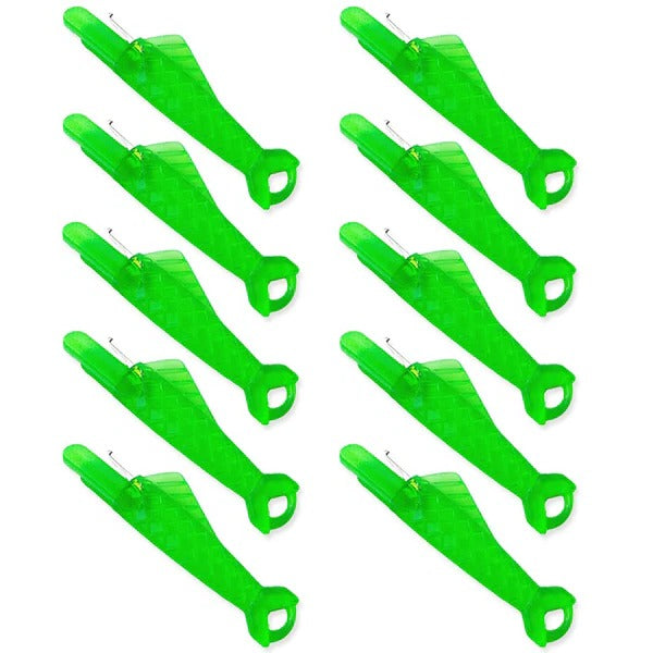 Belro Easy Threader Fish Type sewing machine needle threader for men's clothing, showing the compact tool and threading mechanism.