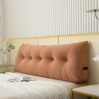 Belro Luxury Chic Wedge Pillow for back support, designed for comfort and ergonomic health, in a plush fabric finish.