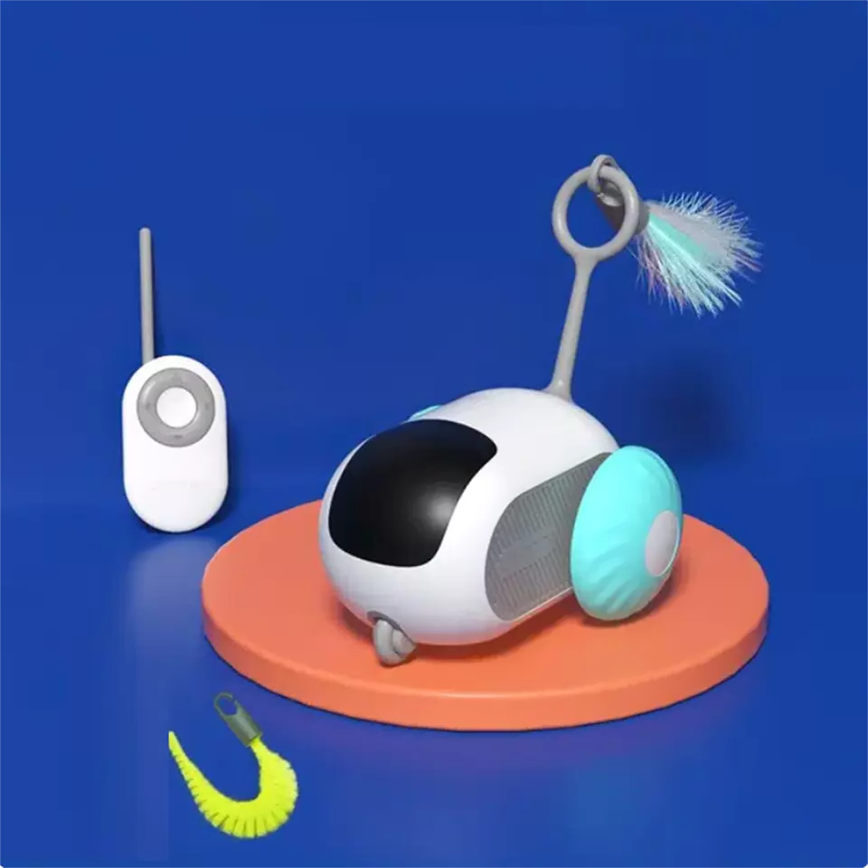 Belro Smart Pet Sports Car Toy, a remote control interactive cat toy with USB charging for engaging feline play and exercise.