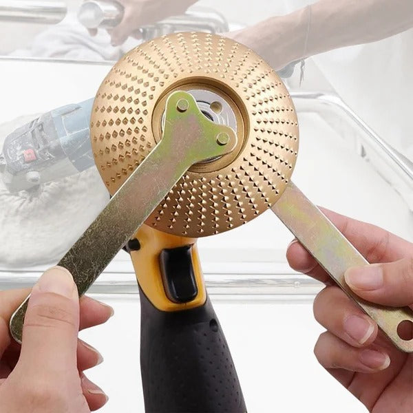 Belro electric drill grinder converter set with metal components and detachable parts, designed for power tools and grinding tasks.