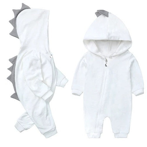 Belro dinosaur baby onesie, soft sleepwear for infants featuring colorful dinosaur print and cozy fabric.