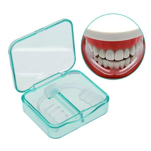 Belro mouth guard for teeth grinding and clenching, showing clear, comfortable design for oral health protection.