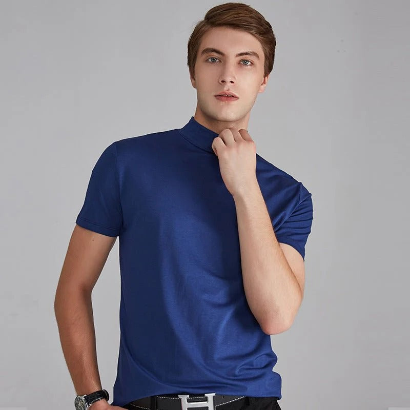 Belro casual cotton men's shirt with a fashionable fit, featuring a classic collar and long sleeves in a versatile color.