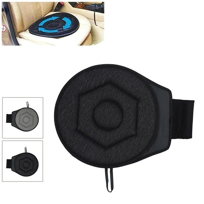 Belro 360 rotating seat cushion for back support, featuring a pivot disc design for comfort and mobility.