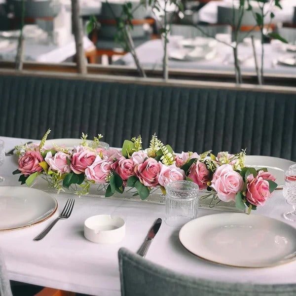 Clear acrylic flower vase by Belro, modern and transparent, ideal for home decor and floral arrangements.